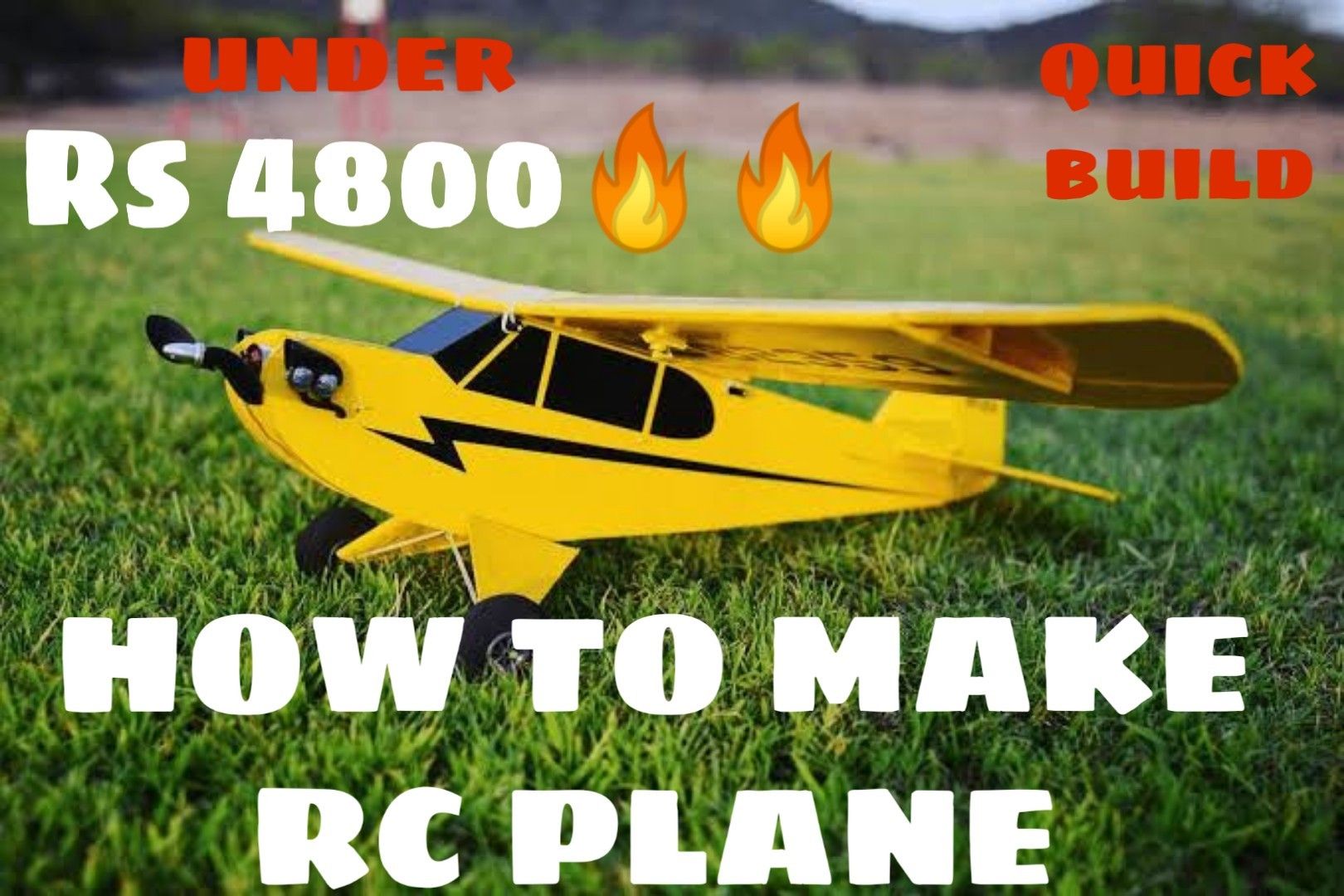 How to Make Rc Plane at Home Under 60 4 Steps Instructables