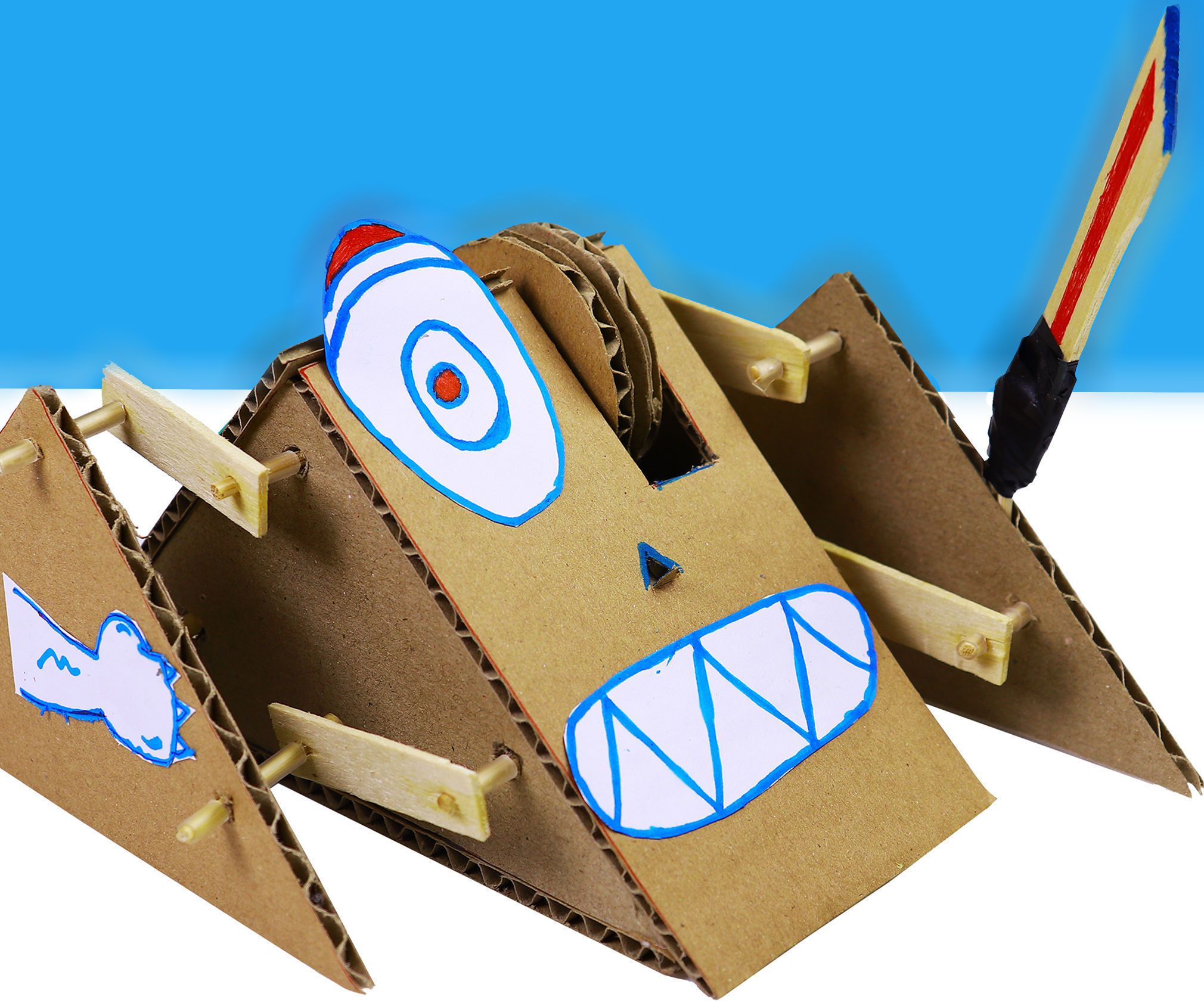 ⚔ Robot (Monster) Fight With Cadboard