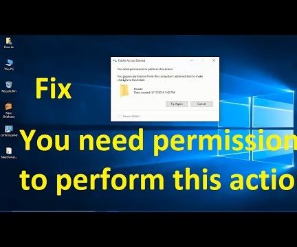 You Need Permission to Perform This Action!! 