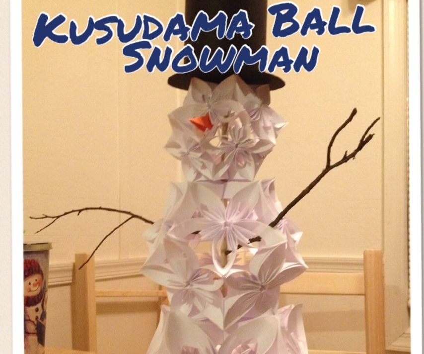 Kusudama Snowman