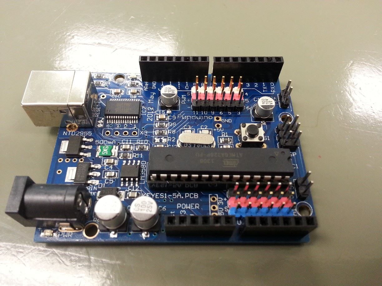 Adafruit Motor Shield & Funduino
