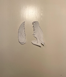 Step One: Outline the Dragon Head on White Paper