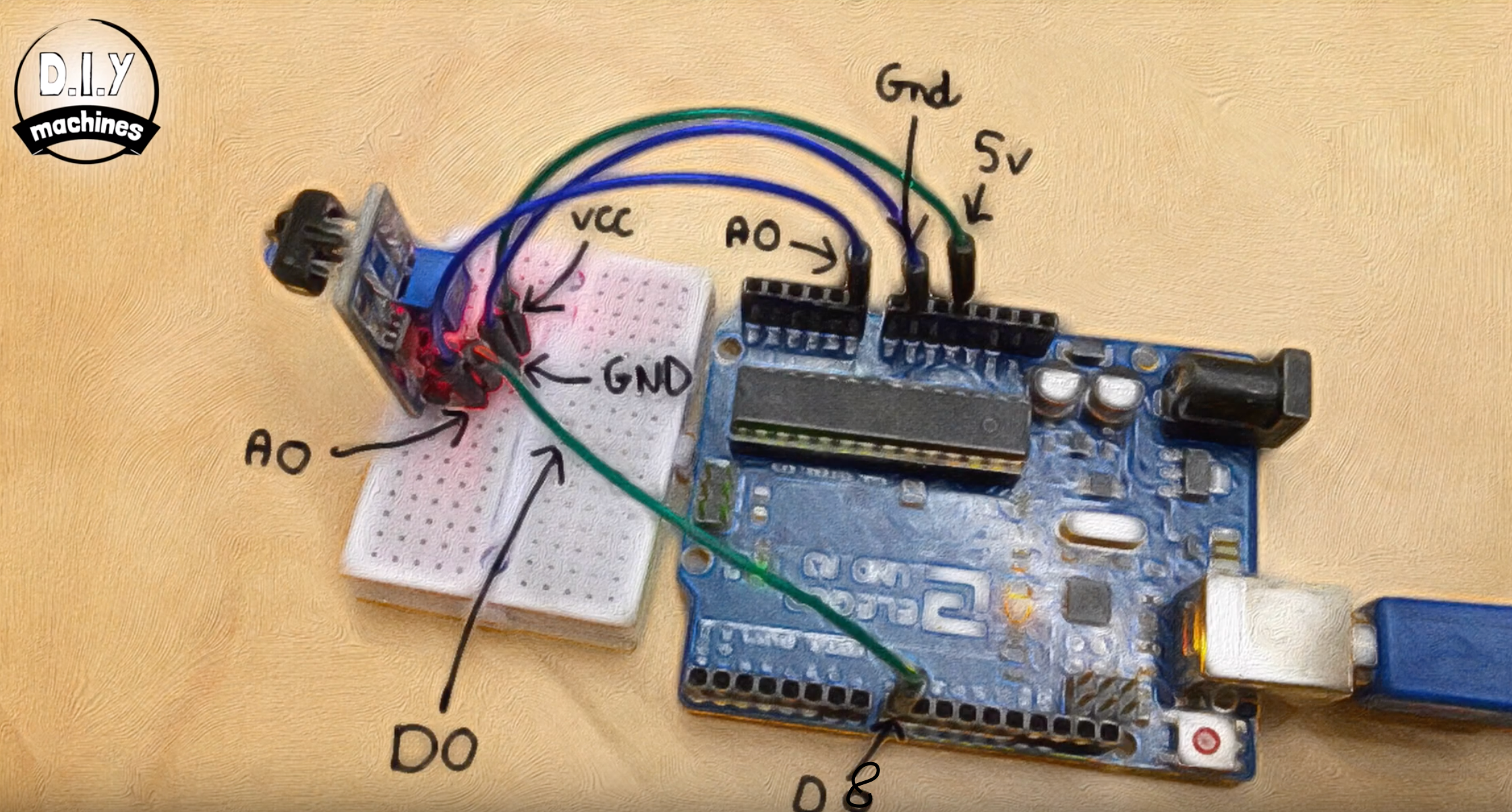 Infrared Sensor Arduino Project TCRT5000 Infrared Reflective Sensor - How It Works and Example Circuit ...