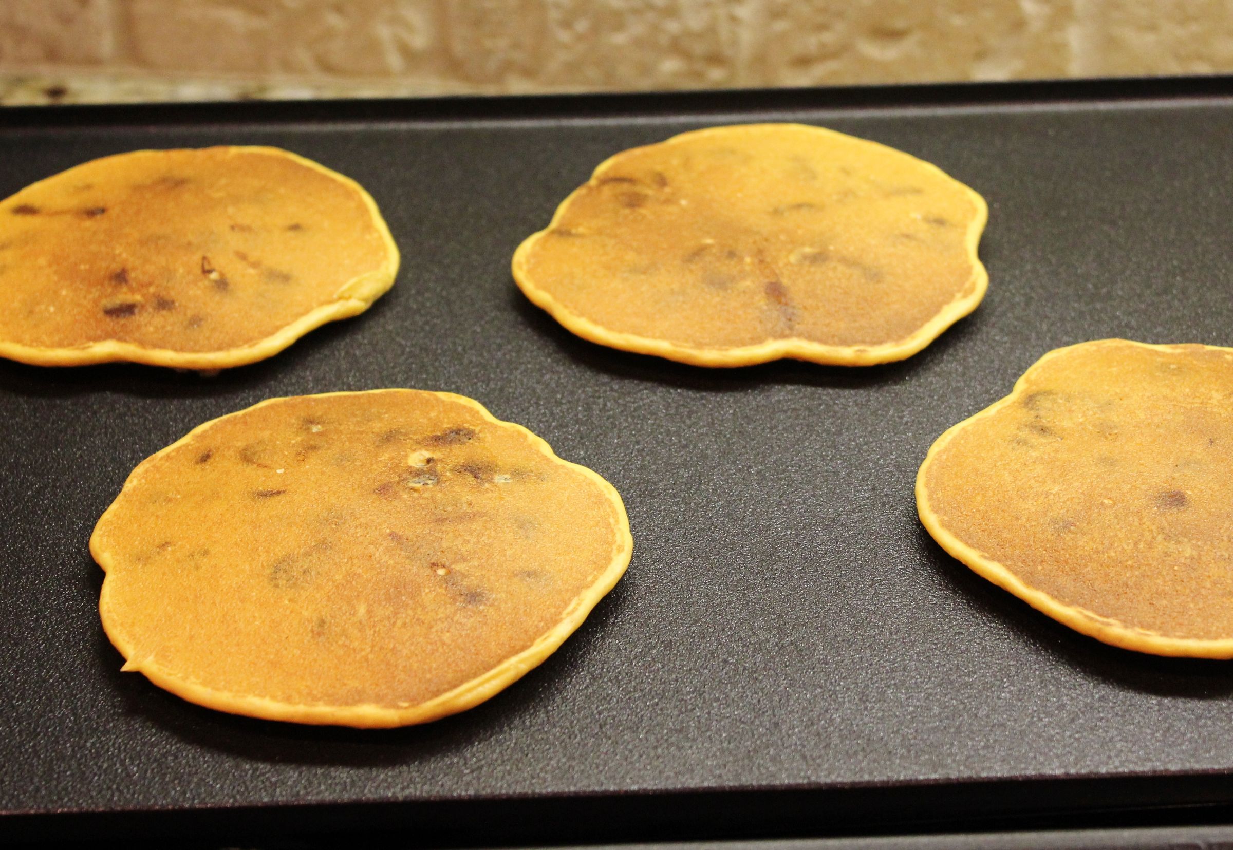 Gluten Free Sweet Potato Chocolate Chip Pancakes