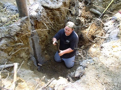 This Should Give You an Idea of How Much Digging You'll Be Doing If You Damage the Pitless Connector.