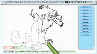 How to Draw Scar (The Lion King)