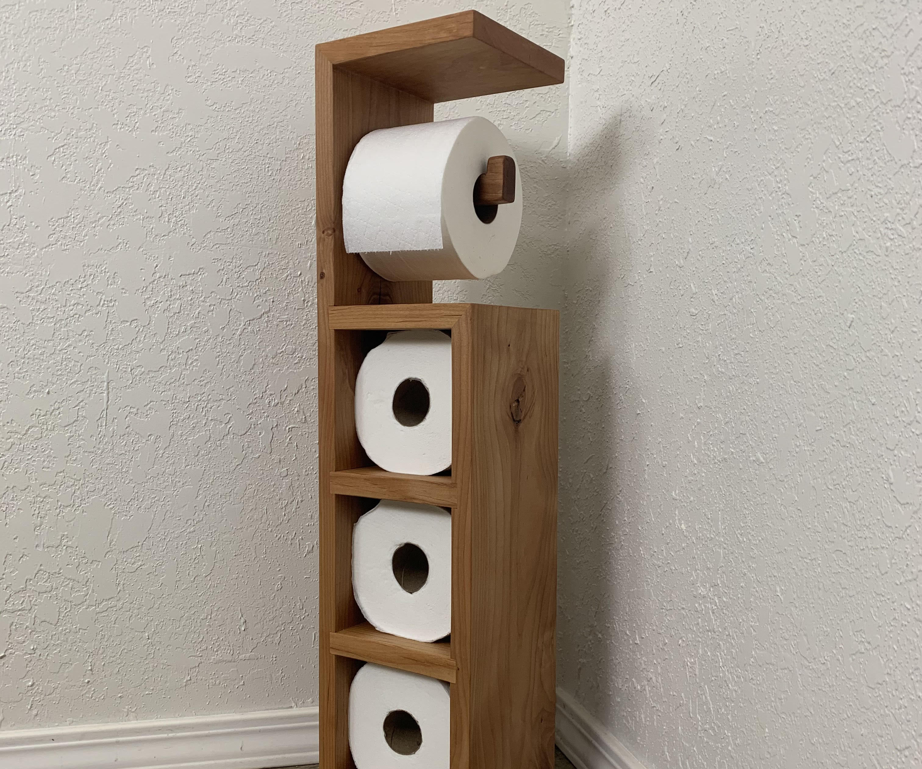 Scrap Wood Toilet Paper Holder!