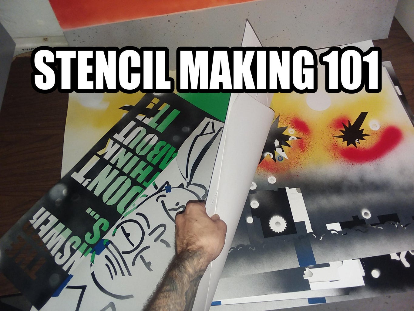 Spray Paint Stencil Making 101 : 5 Steps (with Pictures) - Instructables