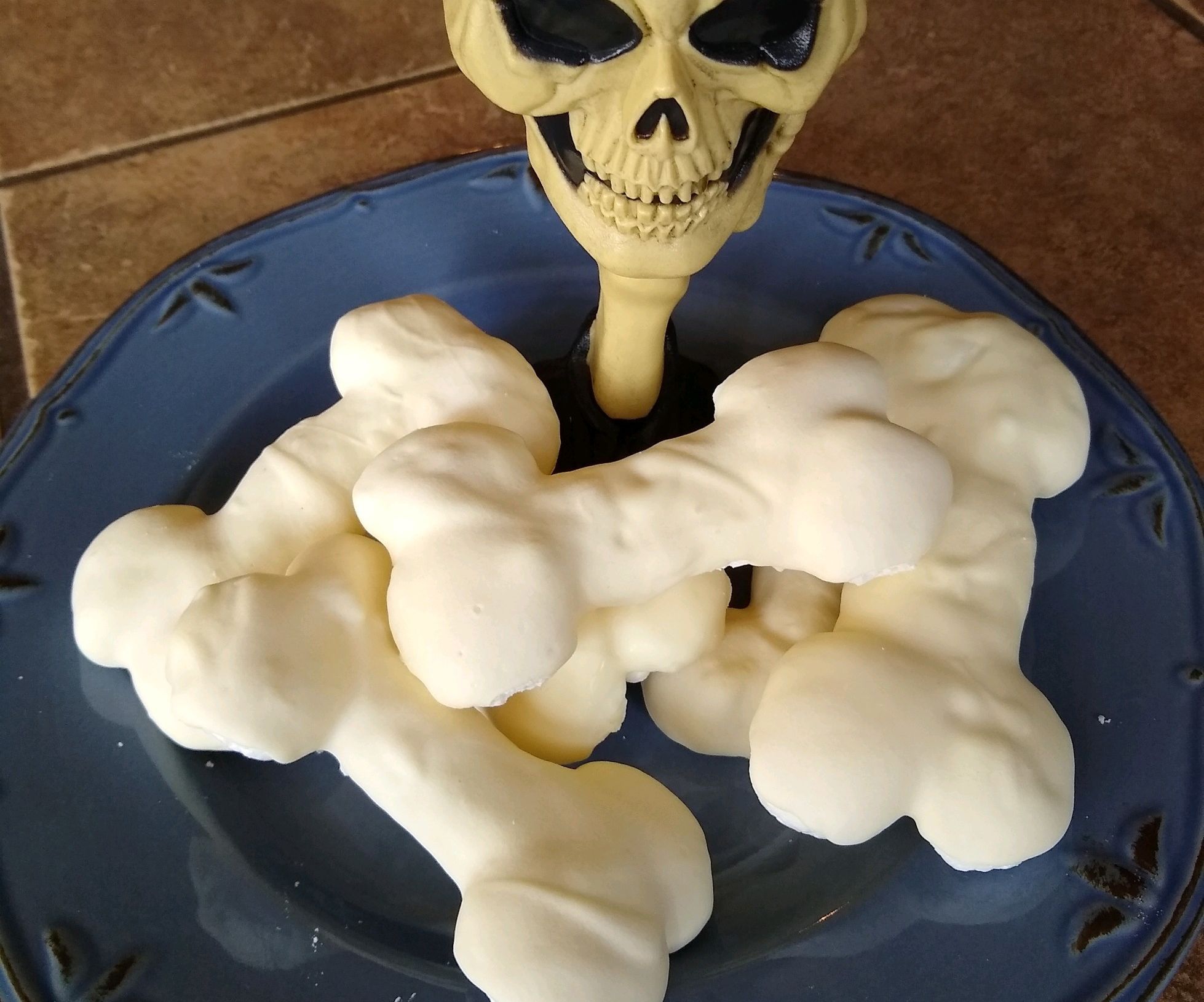 Edible Bones (Meringue and Chocolate Confection)