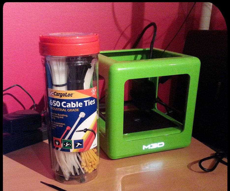 Manage 3D Printer Filament Spools With Zip Ties