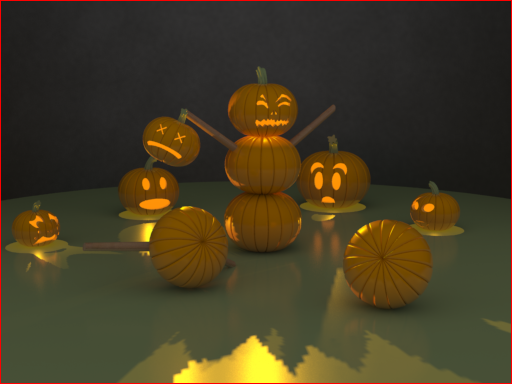 Insane 3D Jack O' Lantern Scene
