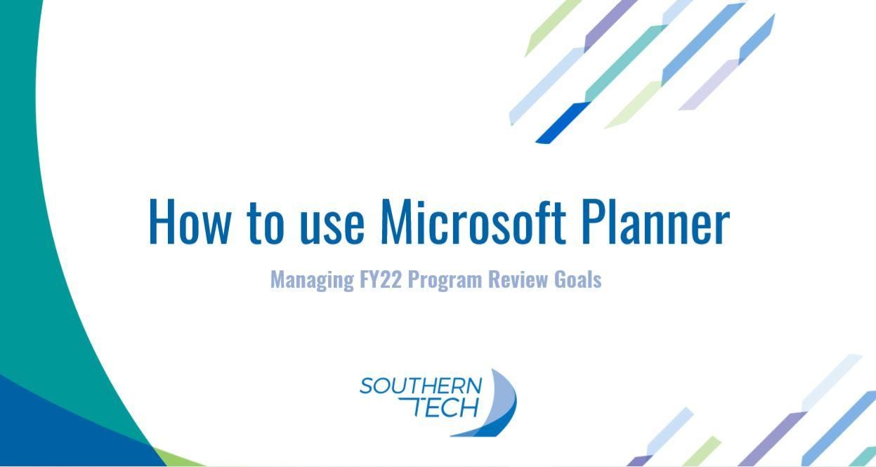 How to Use Microsoft Planner With Program Review Goals 