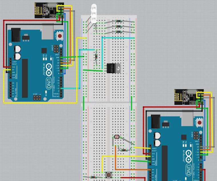 Wireless Arduino Light-Matching LED Lamp Using Photoresistor