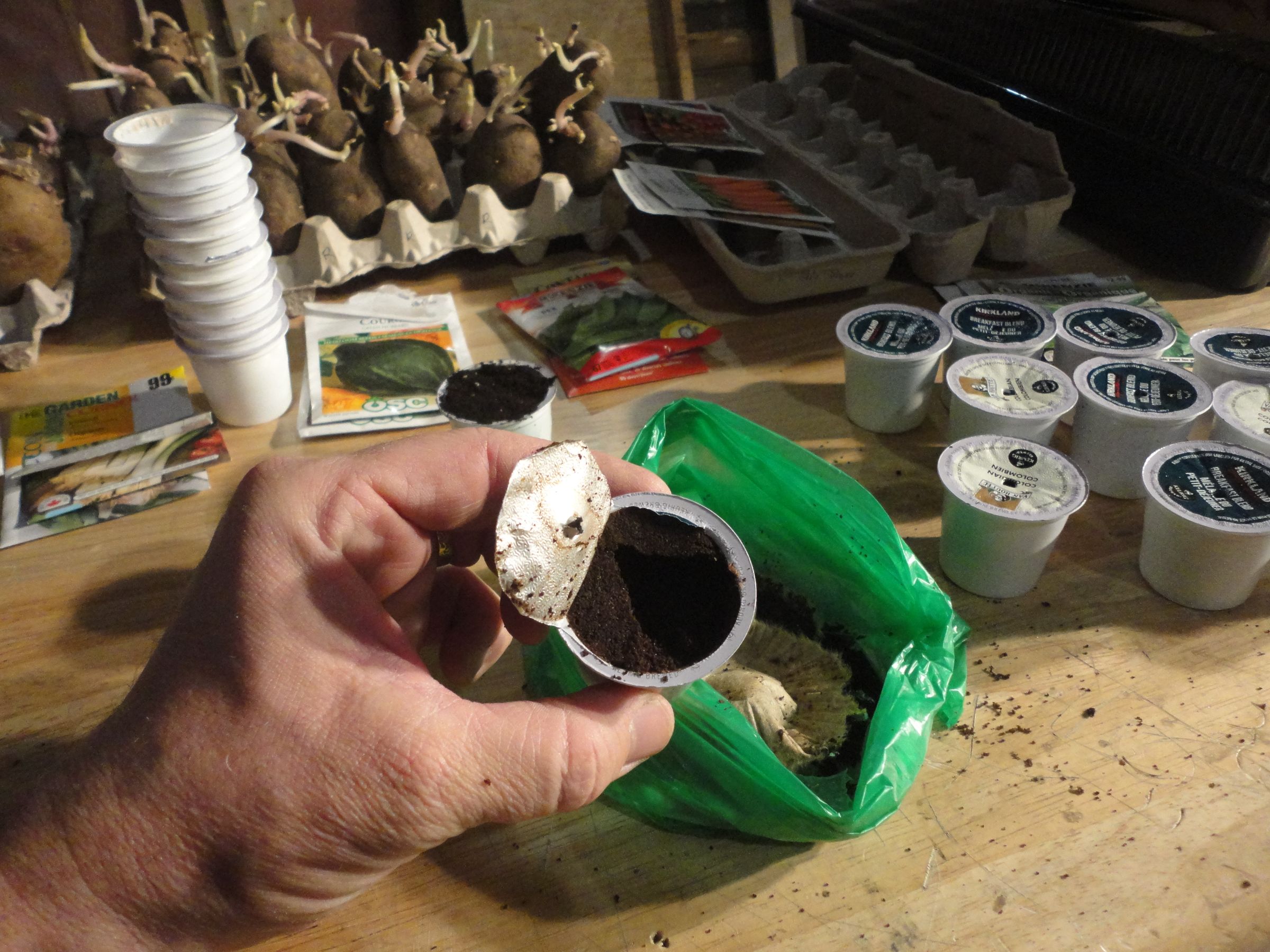 Recycle Keurig/Tassimo Pots for the Garden. 3 Steps Instructables