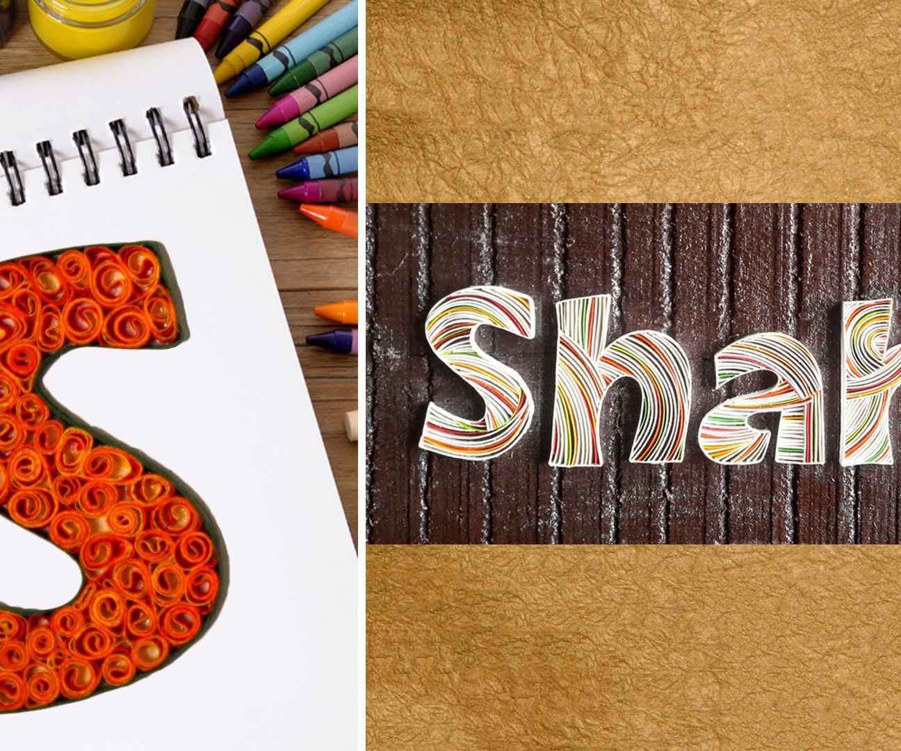 How to Make and Finalize Personalized Name Plates With Beehive Paper Quilling 