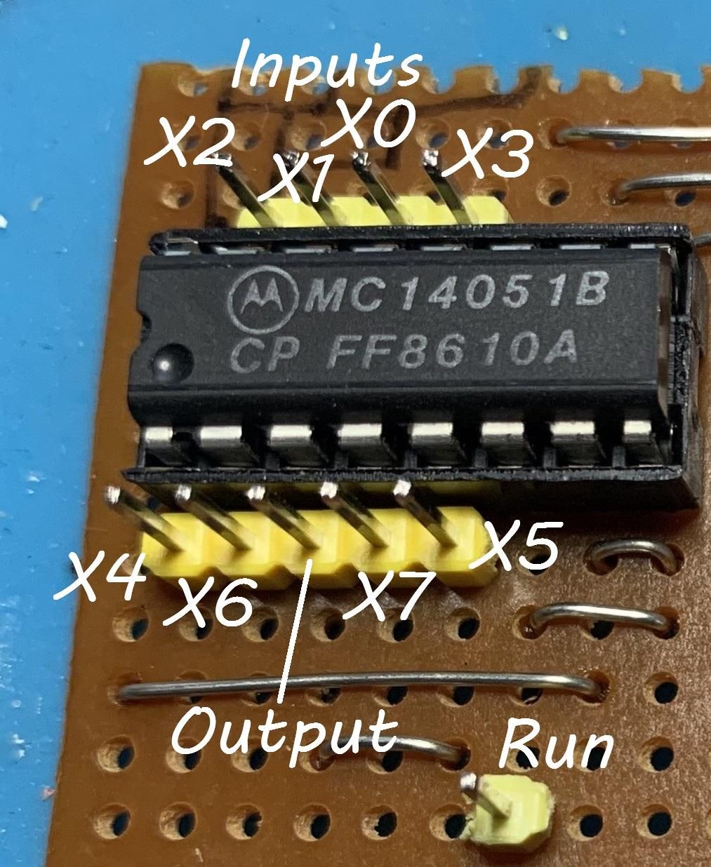 Ic Mux Raspberry Pi Raspberry Pi Pico 4051B Analogue Multiplexer Expander on Stripboard : 4 ...