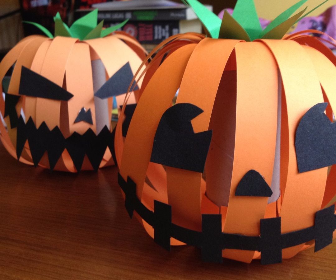 Simple Cardboard  Pumpkin Decoration