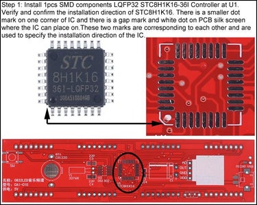 1 Pc SMD Components LQEP32 STC8HK16-36I Comtroller at U1