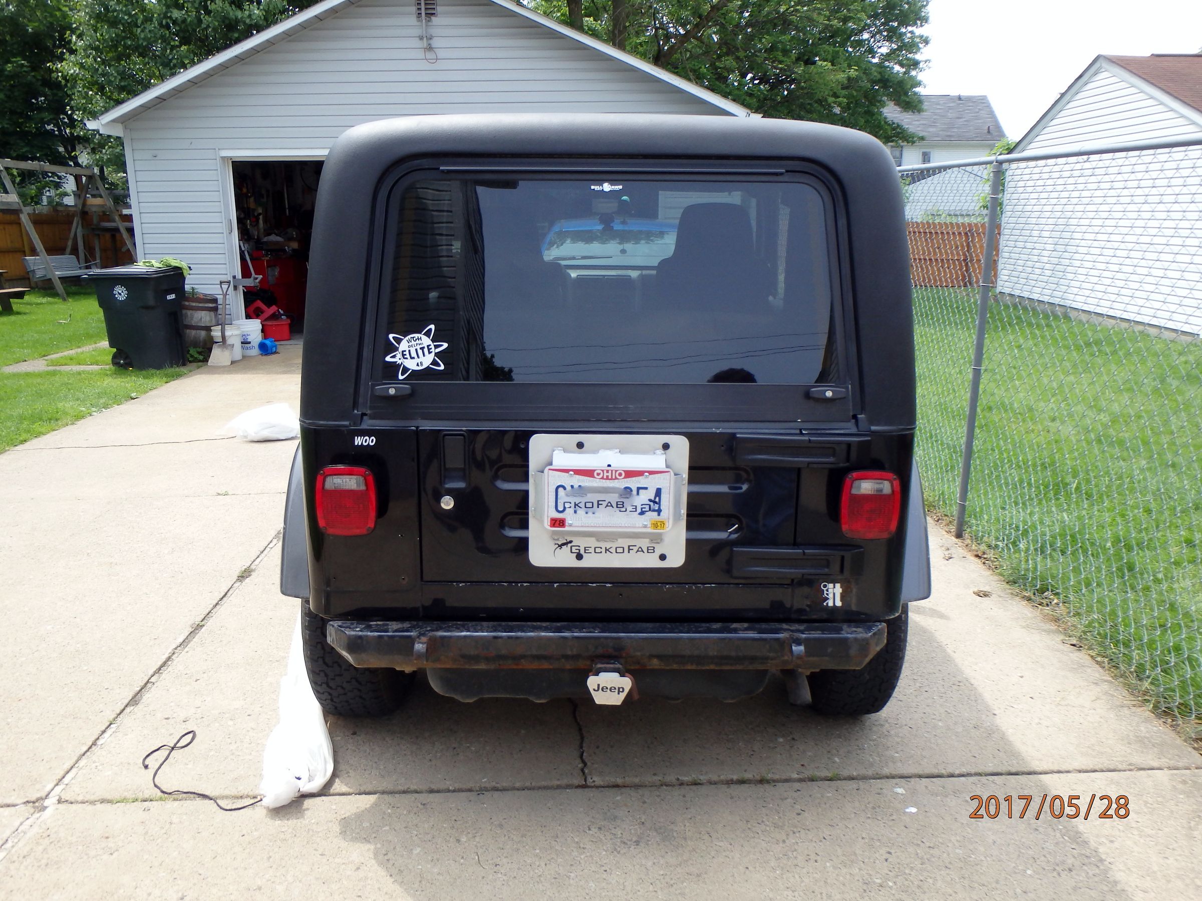 Jeep Wrangler License Plate Relocation Plate 4 Steps (with Pictures