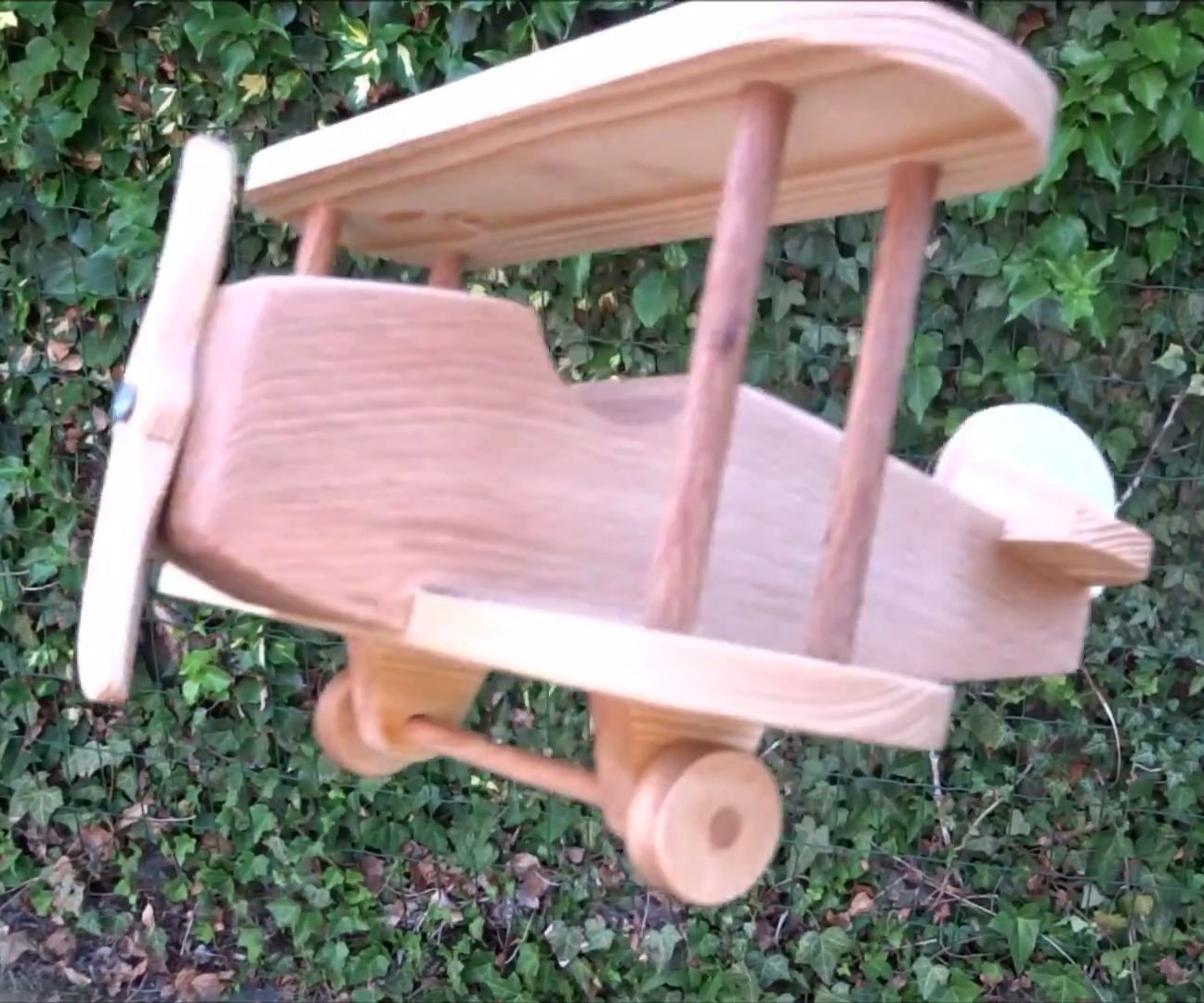 Wooden Toy Biplane