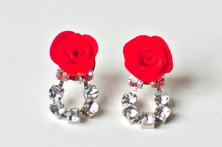 How to Make Flower Earrings- Simple Instructions of Clay Bead Jewelry