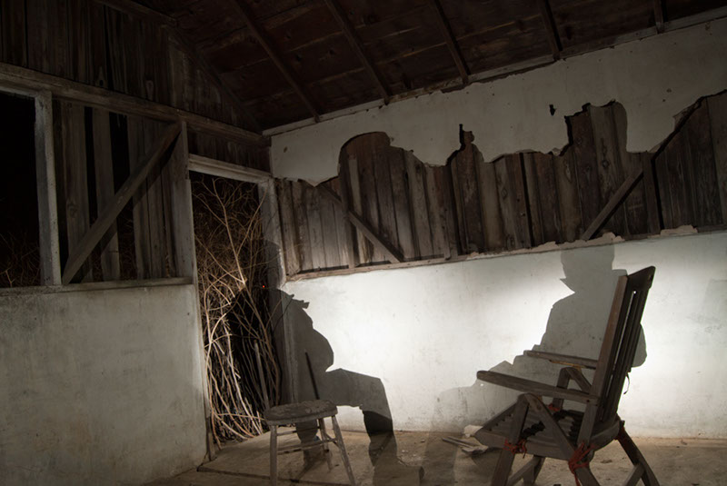 Crisp Silhouette Ghosts at Night