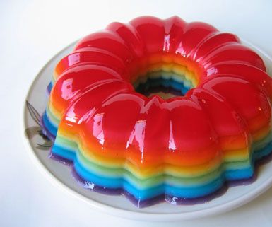 Rainbow Jelly(Jell-o)!