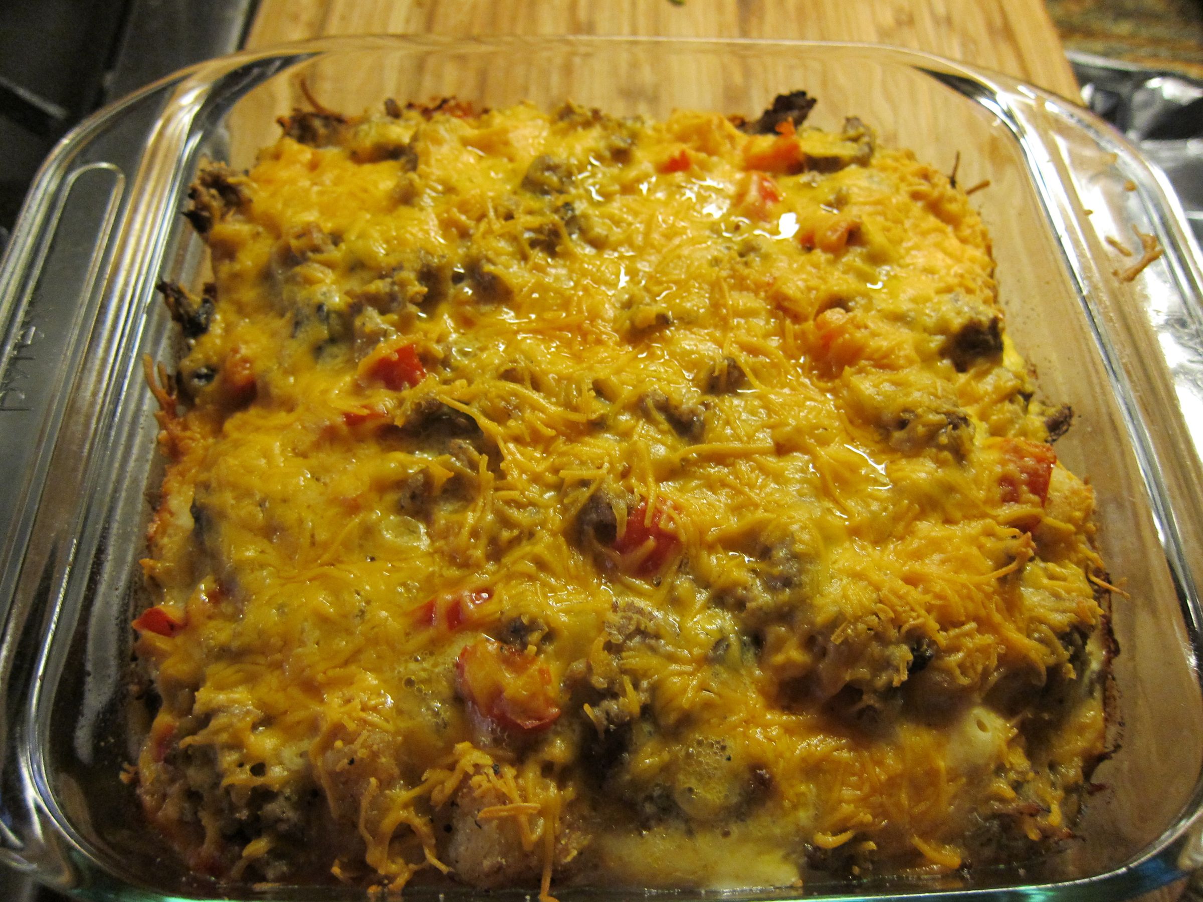 Skinny Tator Tot Breakfast Bake