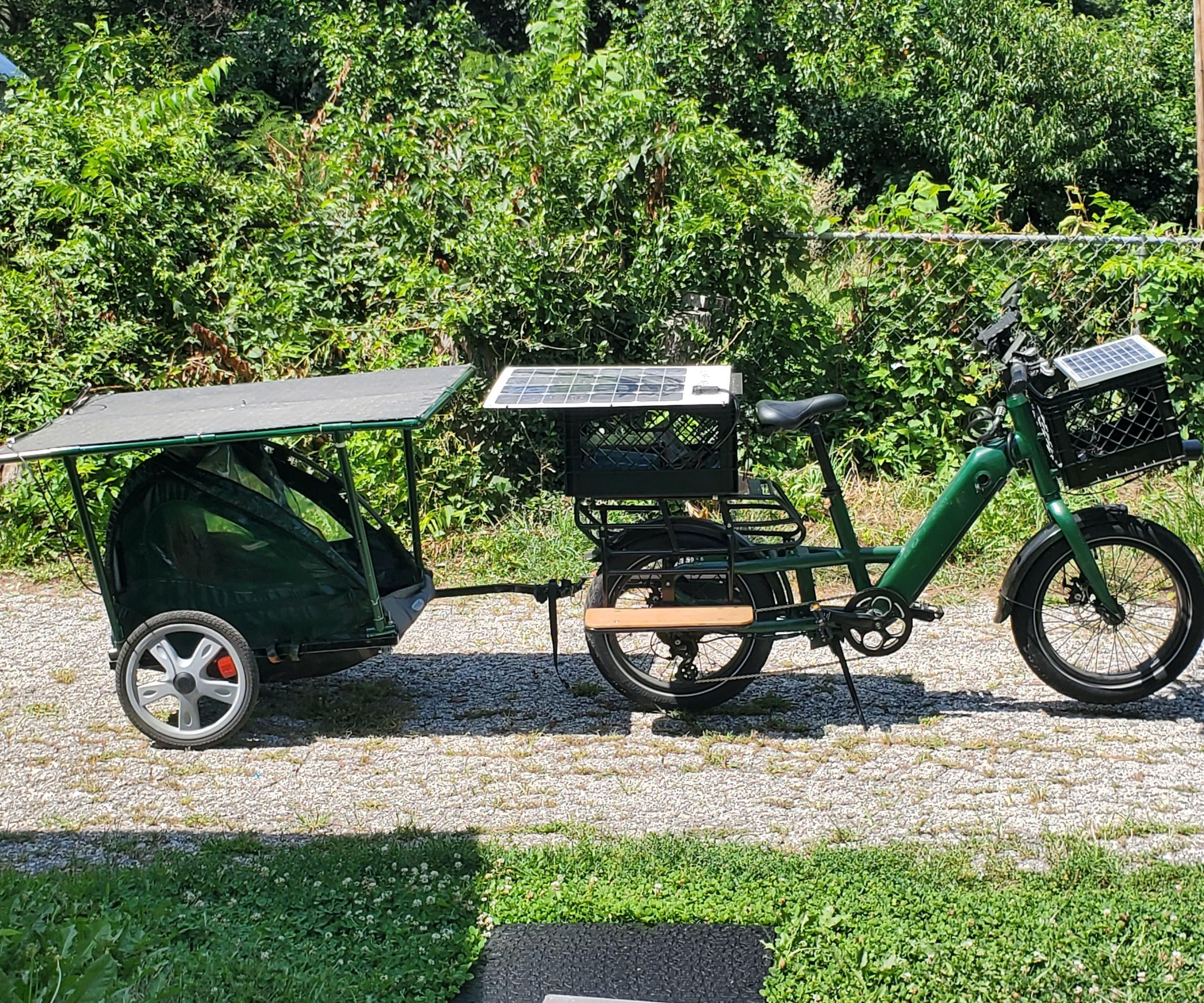 Solar Bike Trailer (for Charging Electric Bikes)
