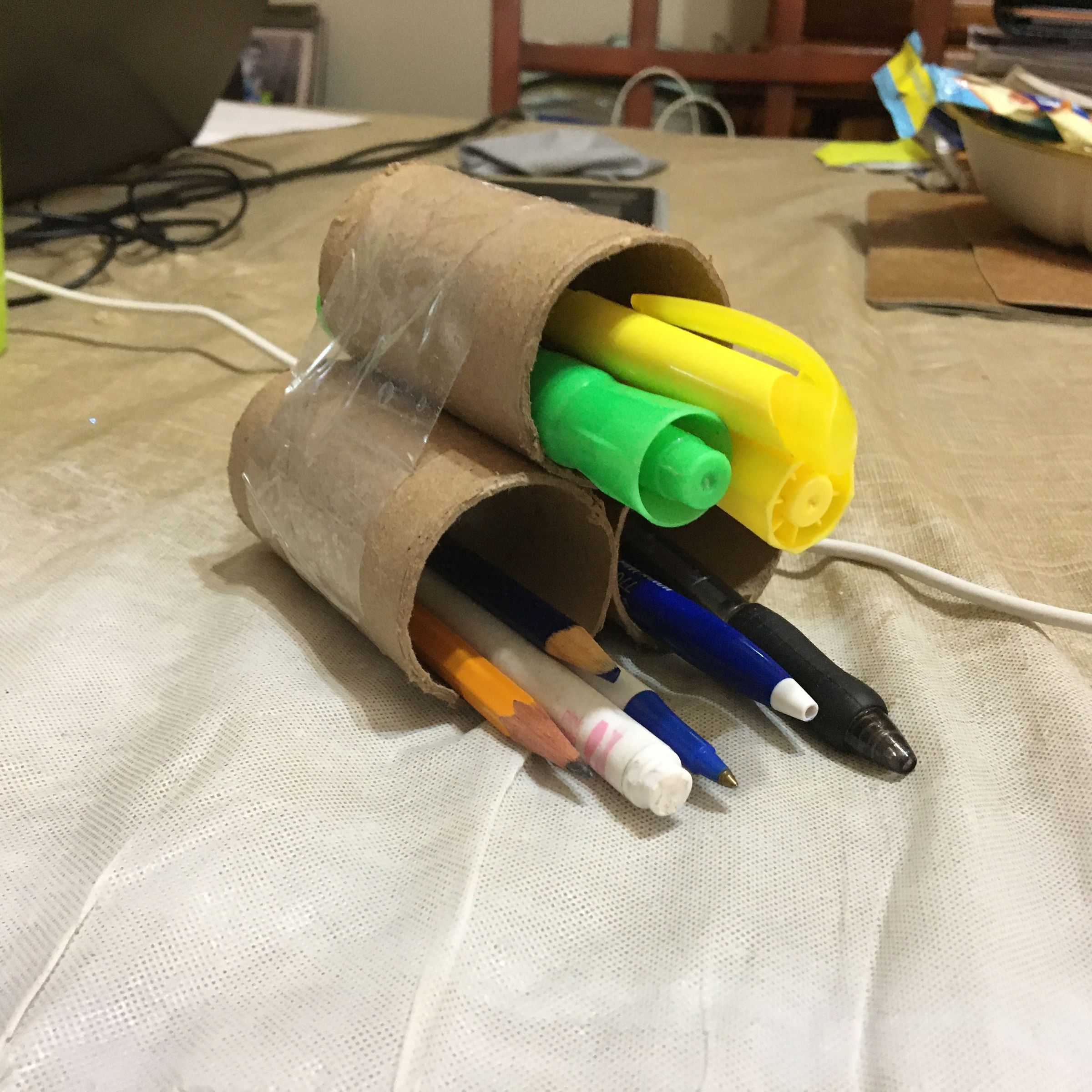 How To Make A Pencil Holder From Recycled Materials