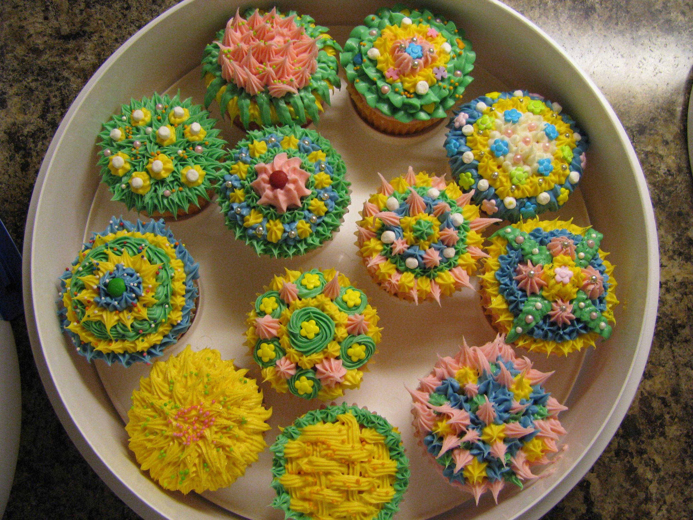 Decorated Cupcakes.