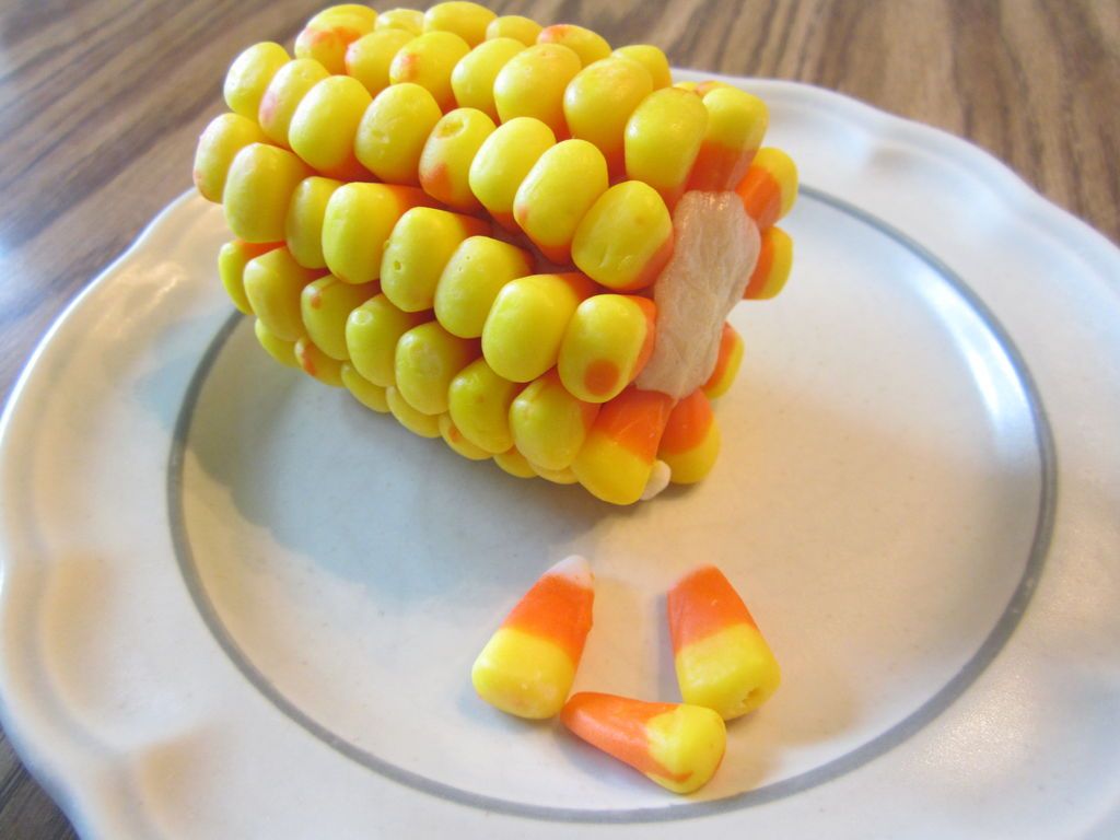 Candy Corn on the Cob!