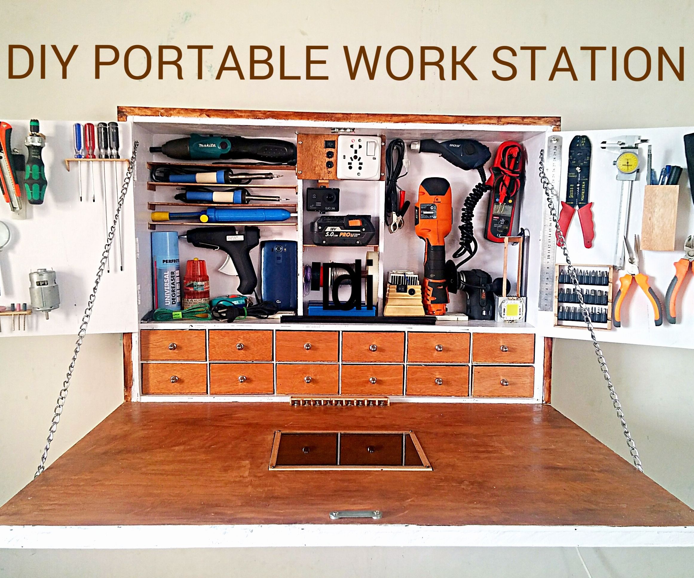 DIY PORTABLE WORK STATION