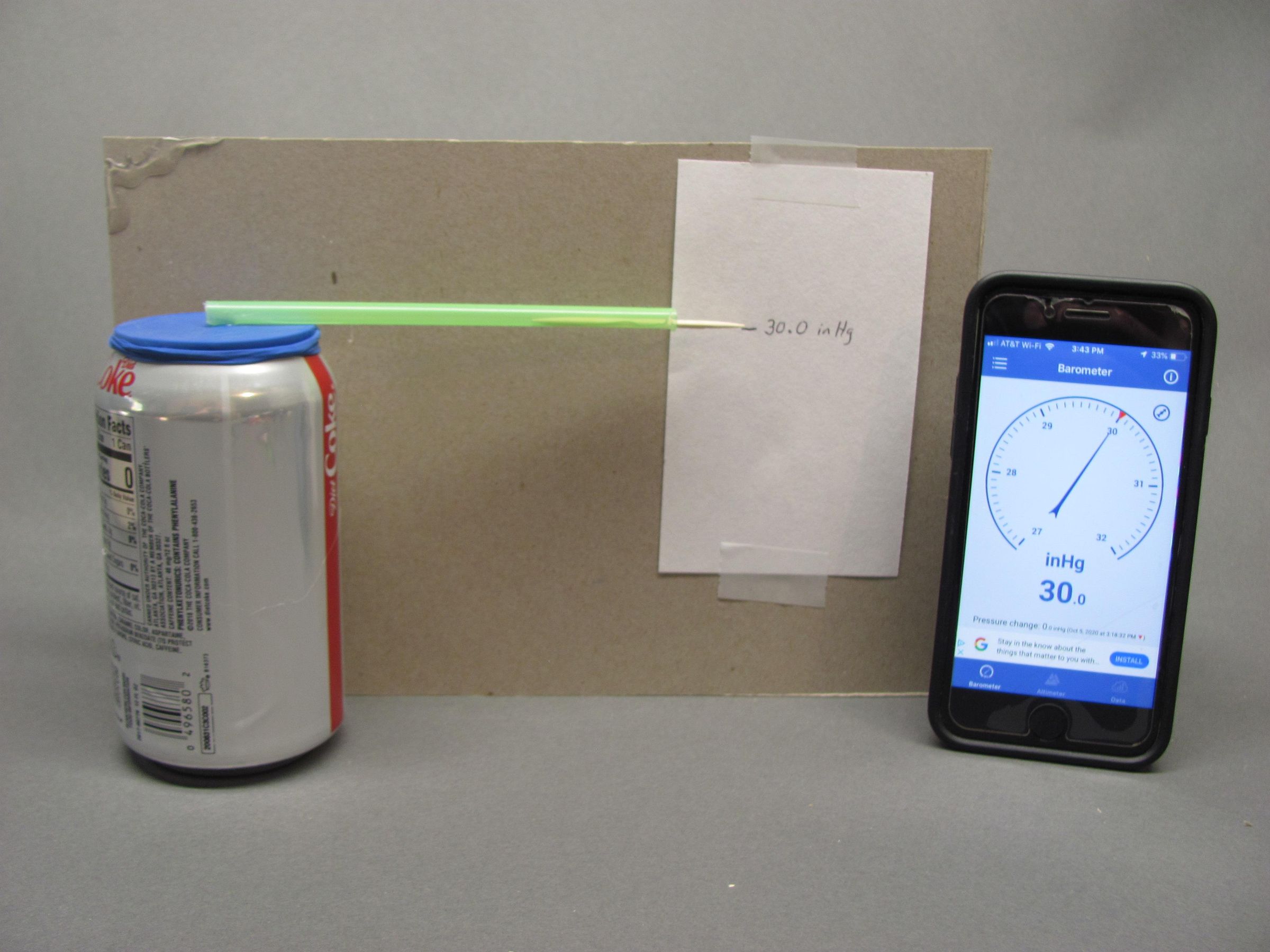 Coke Can Barometer 10 Steps (with Pictures) Instructables