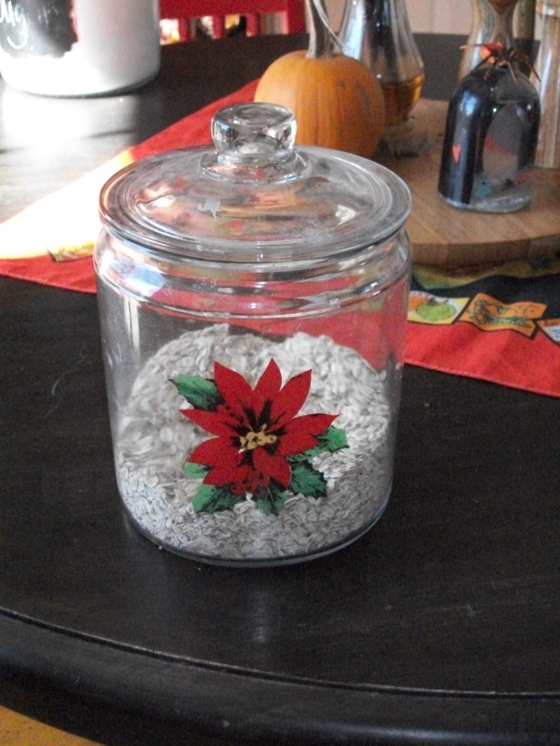 Simple Glass Canister Repurpose
