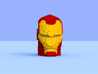 Lego Iron Man Sculpture