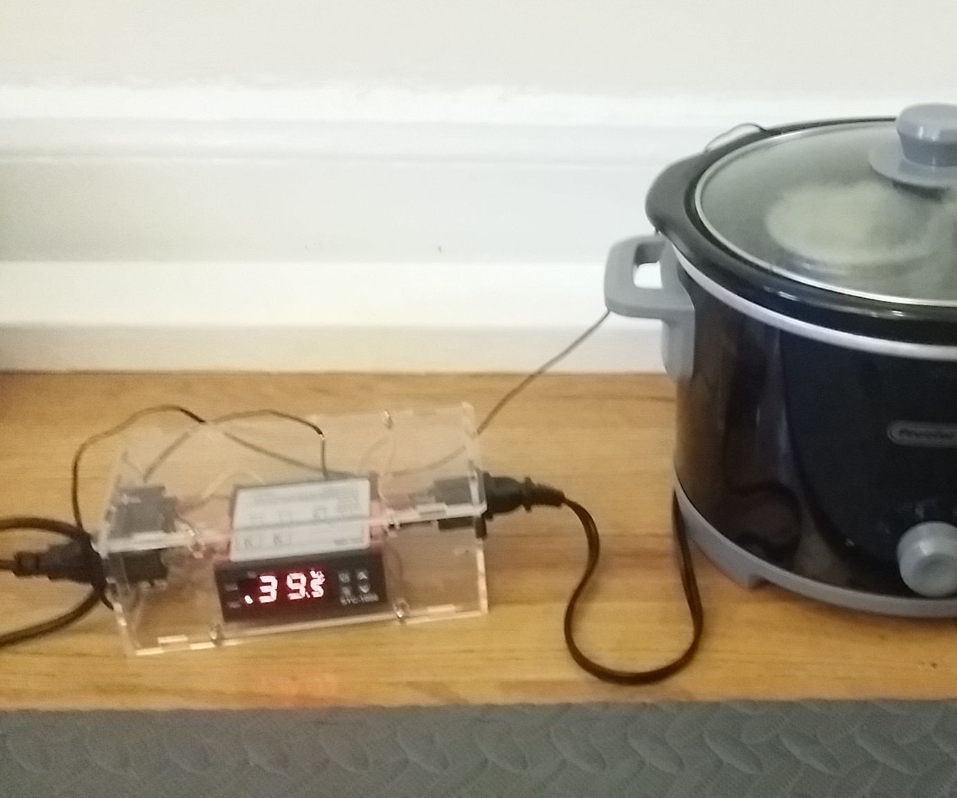Sous vide system with STC-1000 Temperature Controller