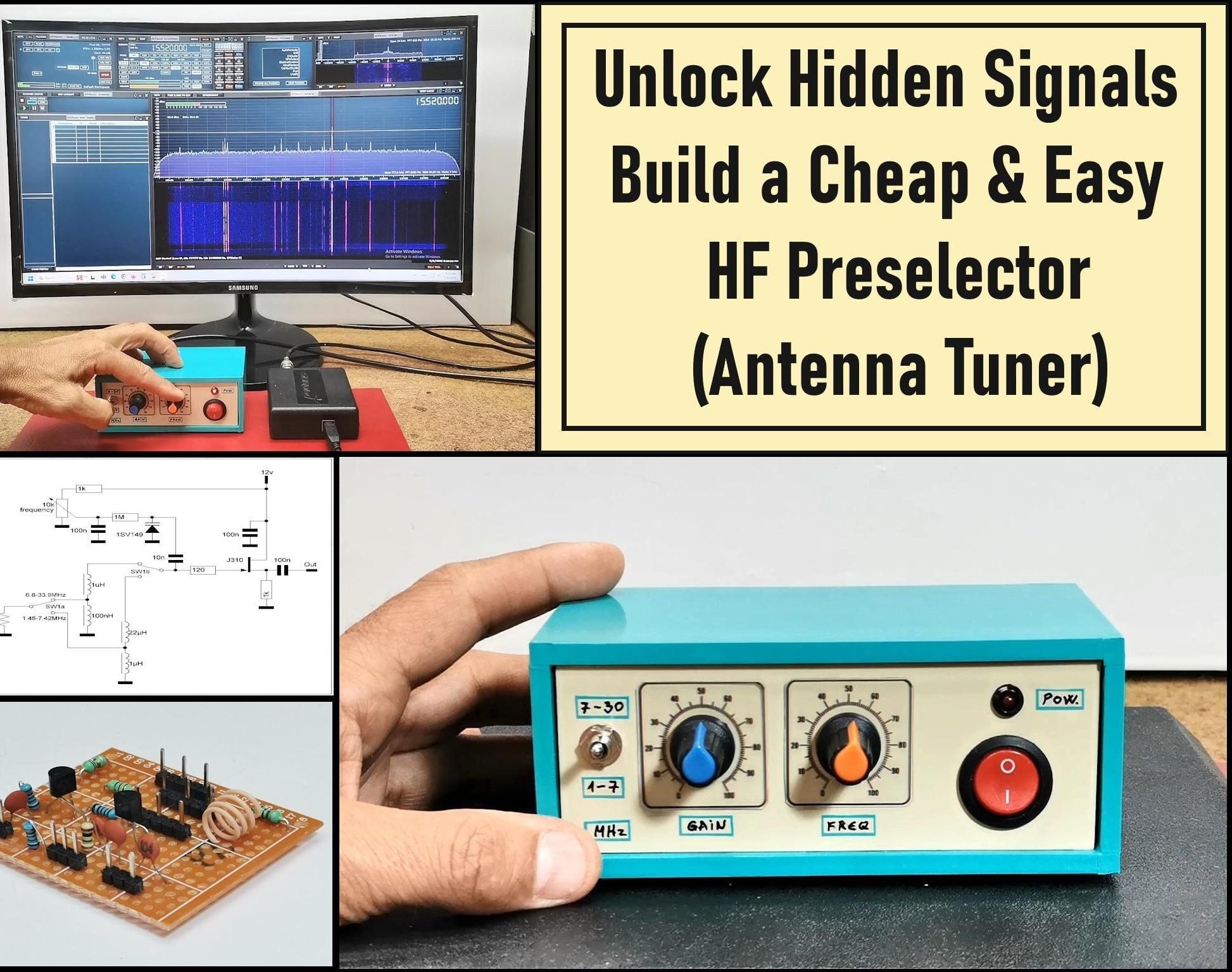 Build a Cheap & Easy HF Preselector - Antenna Tuner
