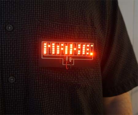 3D Printed LED Nametag