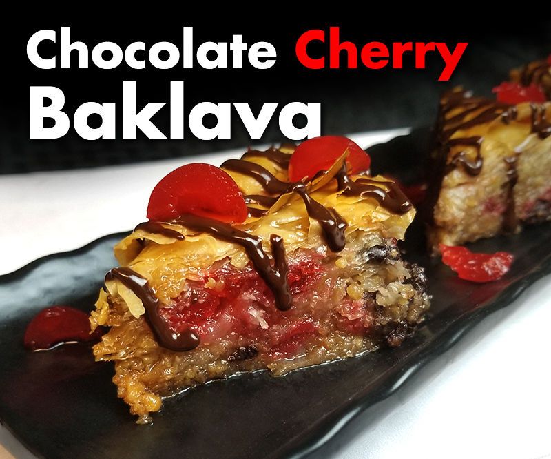 Chocolate Cherry Baklava