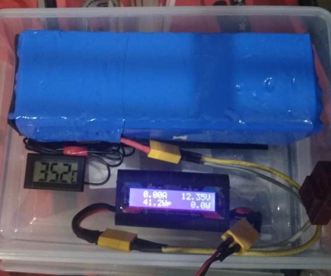 12V Lithium Ion(18650) Battery Pack - 3S10P - 24Ah