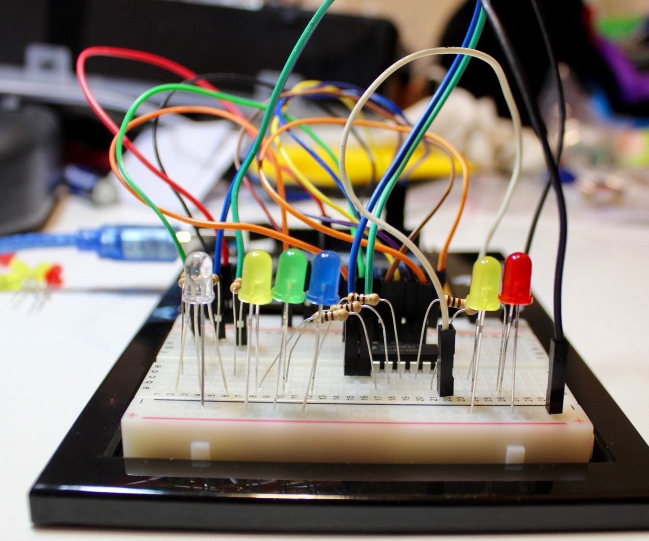 RGB Flashers With Shift Register