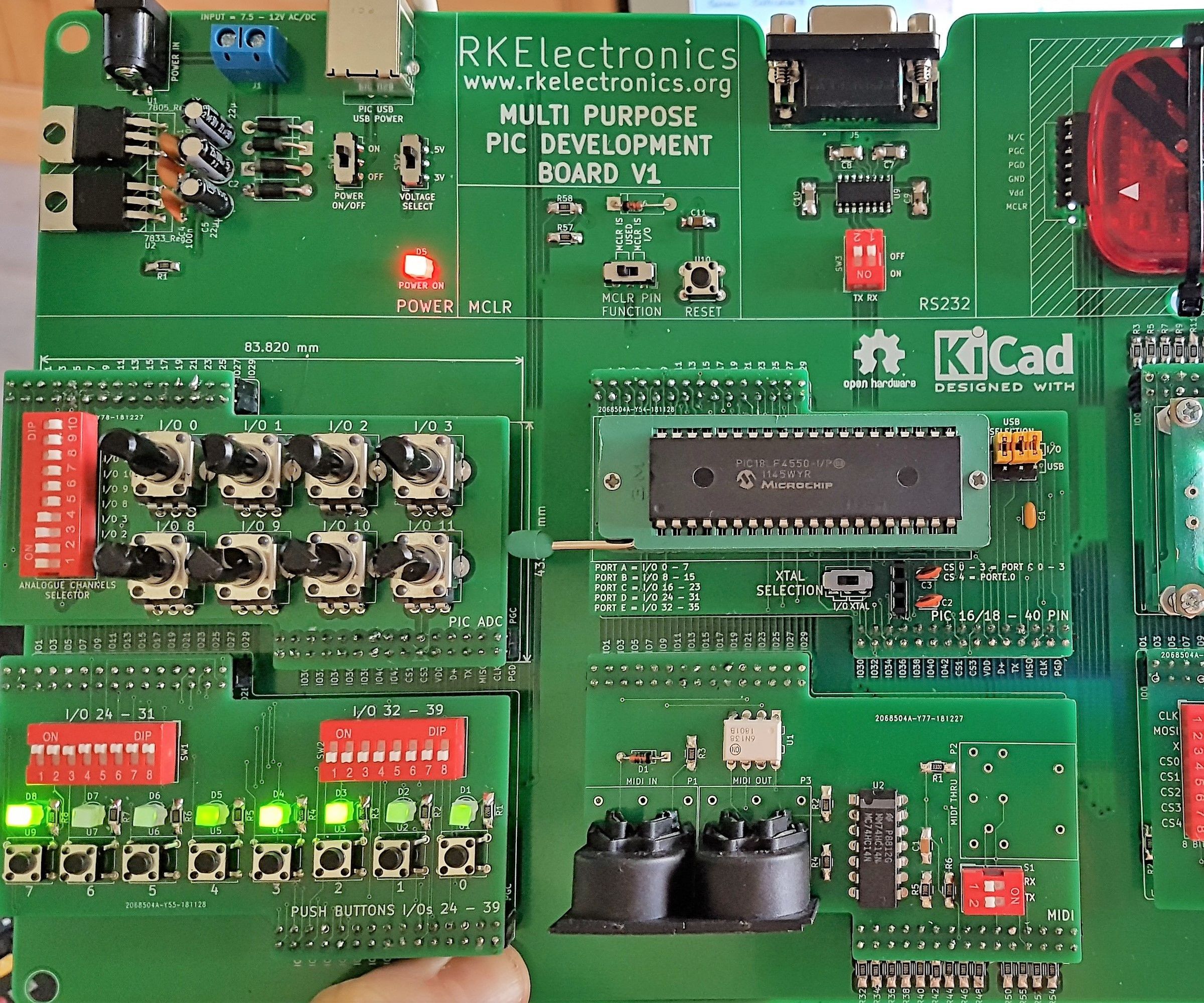 PIC Microcontroller Development Board System