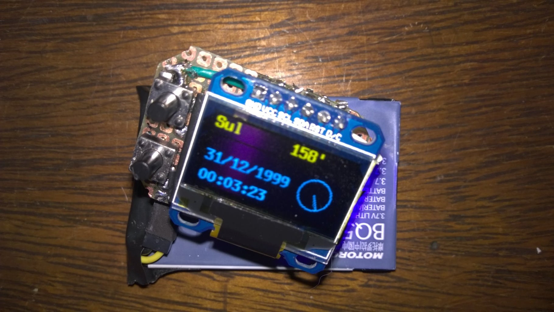 Arduino Pedometer Watch, With Temperature, Altitude and Compass! : 6 ...