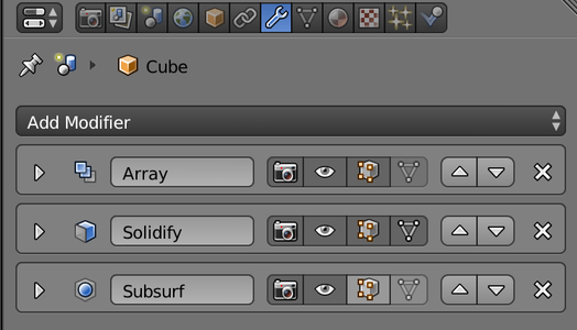 Solidify the Shape, Apply the Array and Solidify Modifiers