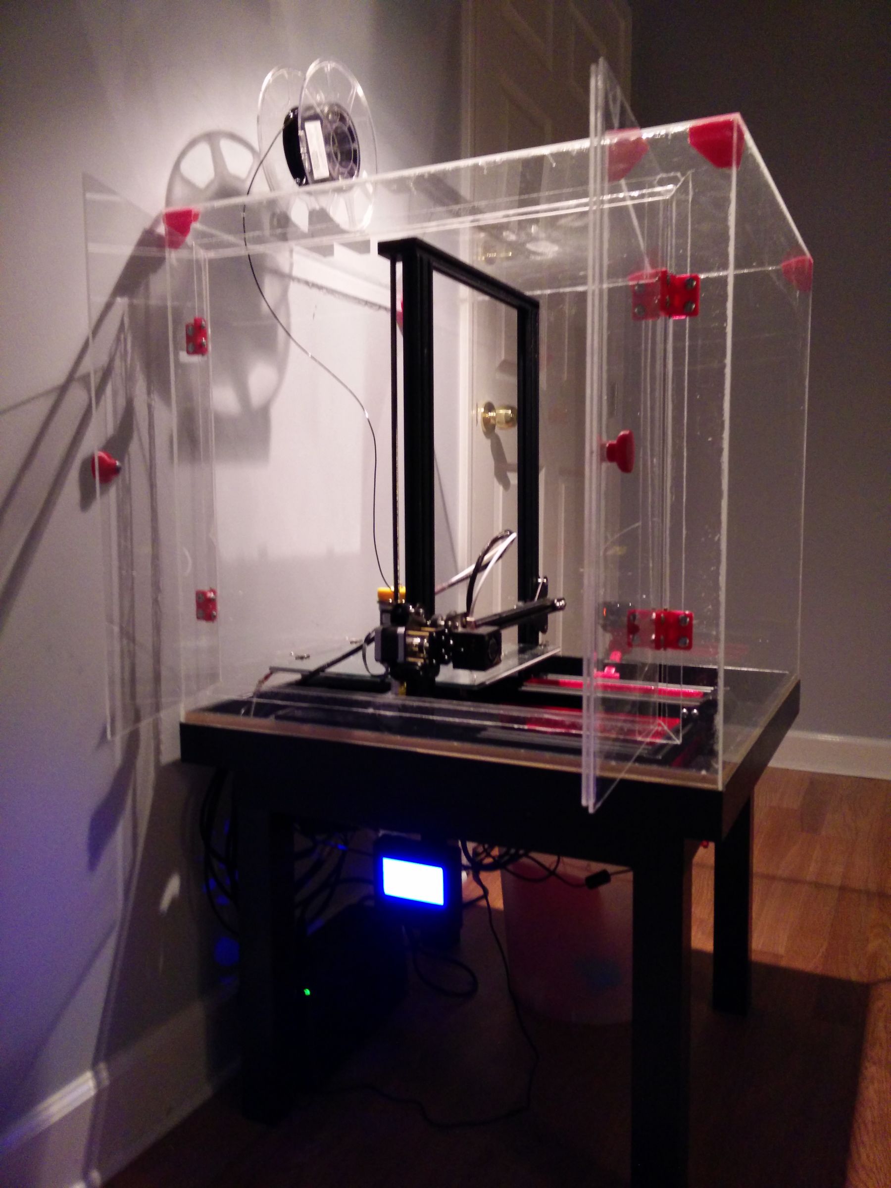 Clear Enclosure for Creality CR-10 3d Printer : 4 Steps (with Pictures ...