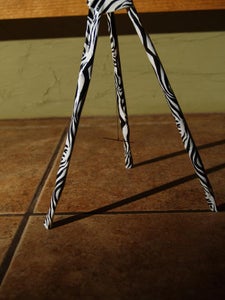 Under UV Light Duct Tape Tripod Compass