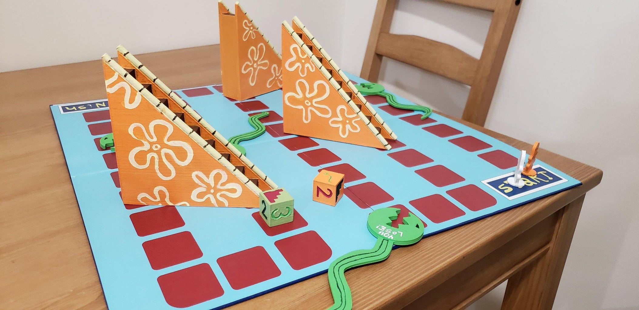 Real Spongebob Eels and Escalators Board Game! 8 Steps (with Pictures