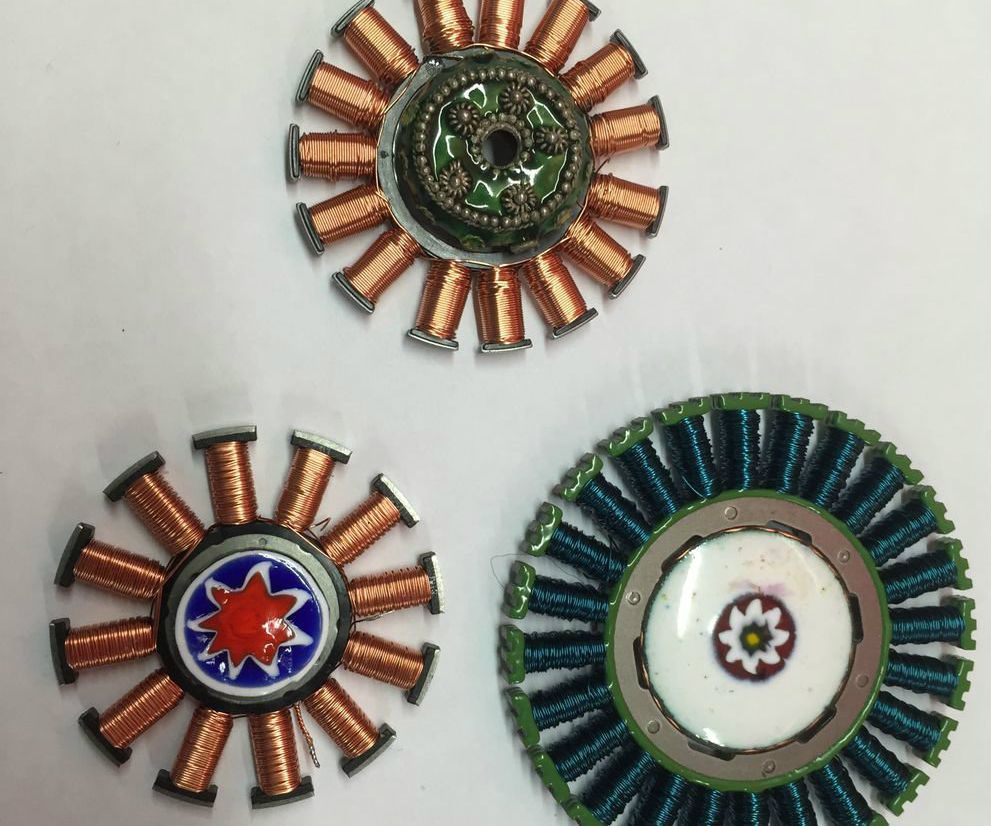 Pendants From Stepper Motor Rotors