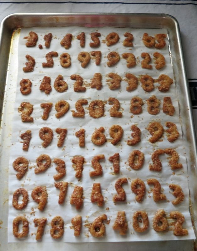 Numbers-of-Pi Pie Dough Cookies